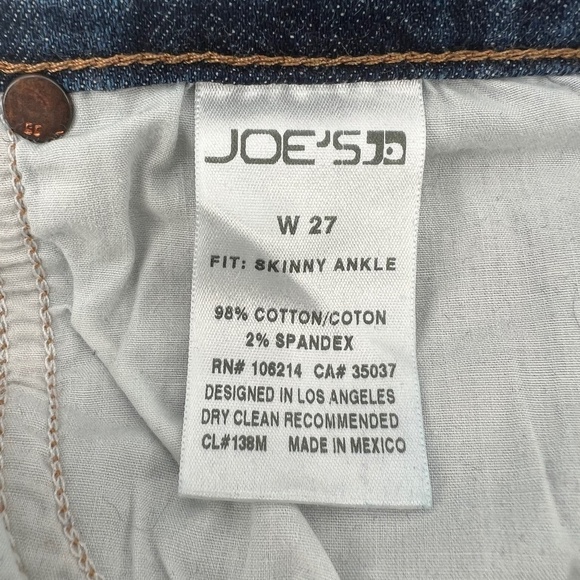 Joe's Jeans Skinny Ankle Distressed Jeans Size 27 Women’s - Picture 2 of 6
